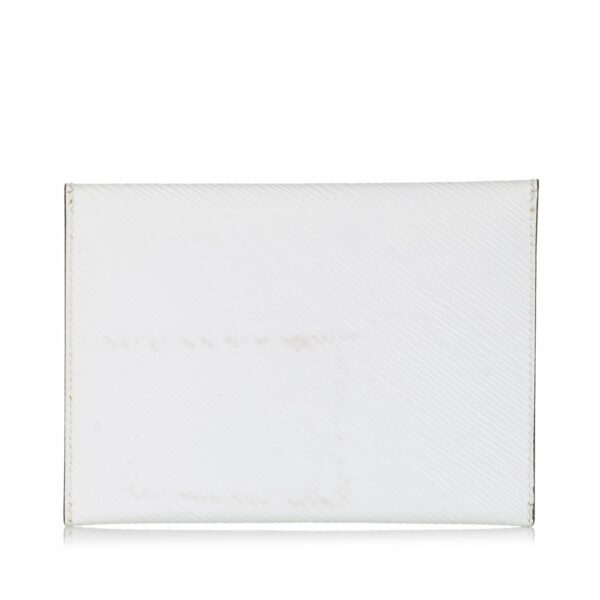 LV Envelope Clutch Electric White Epi - Image 2