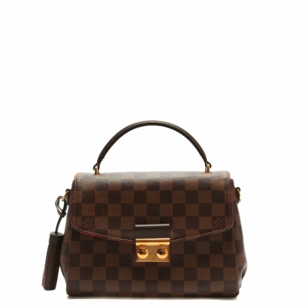 LV Croisette Top Handle Bag Damier Ebene - Image 14