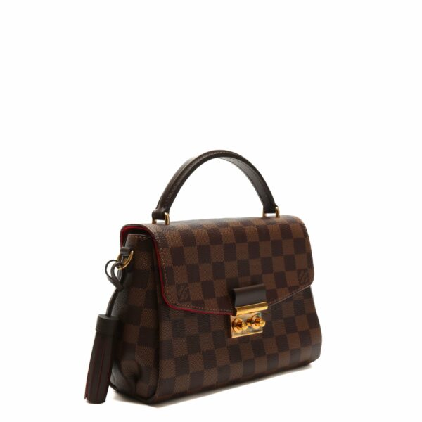 LV Croisette Top Handle Bag Damier Ebene - Image 3