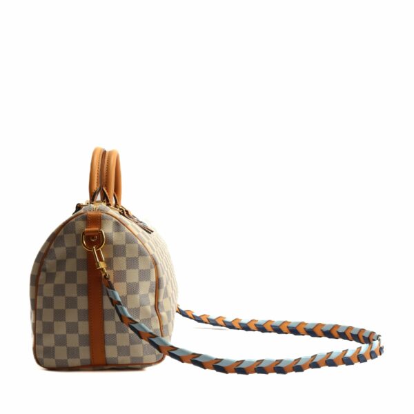 LV Speedy 30 Bandoulier Braided Damier Azur - Image 7