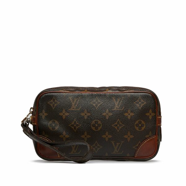 LV Marly Dragonne Clutch PM Monogram Canvas - Image 10