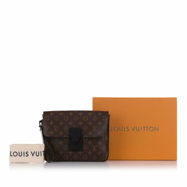 LV Macassar S Lock A4 Monogram Canvas - Image 11