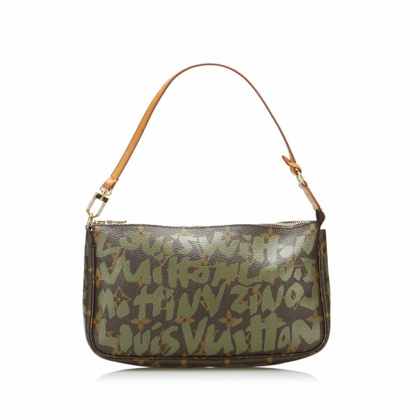 LV x Stephen Sprouse Pochette Accessoires Green Graffiti Monogram Canvas - Image 8