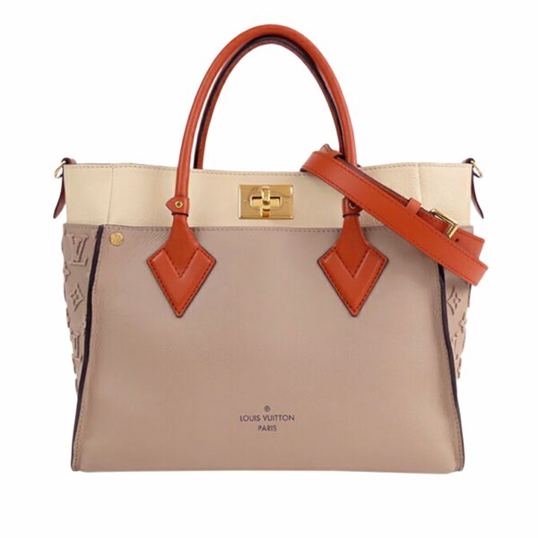 LV On My Side MM Beige Calfskin - Image 14