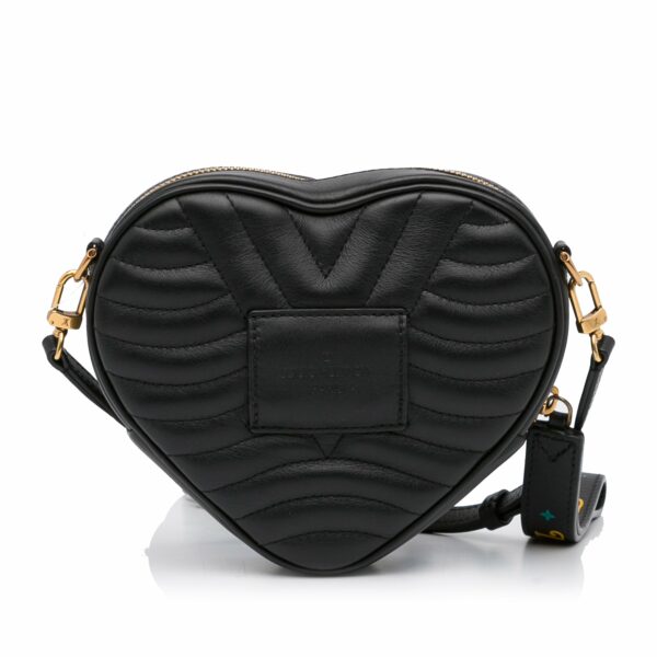 LV New Wave Heart Black Calfskin - Image 4