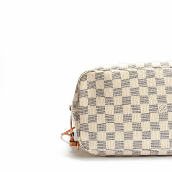 LV Neverfull MM Damier Azur Braided w/Pouch - Image 8