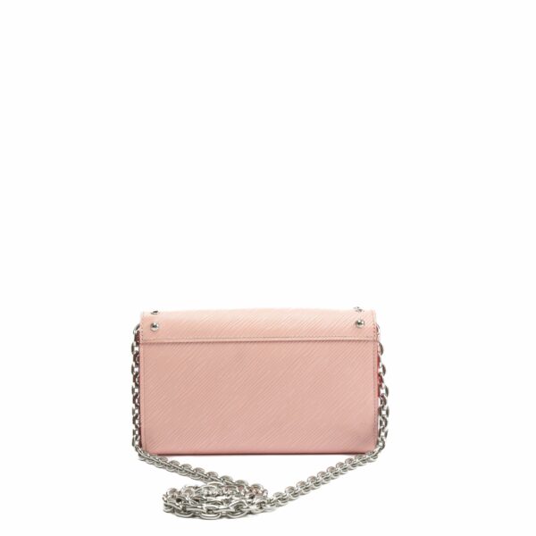 LV Epi Leather Twist Studded Wallet on Chain PM Pink - Image 3