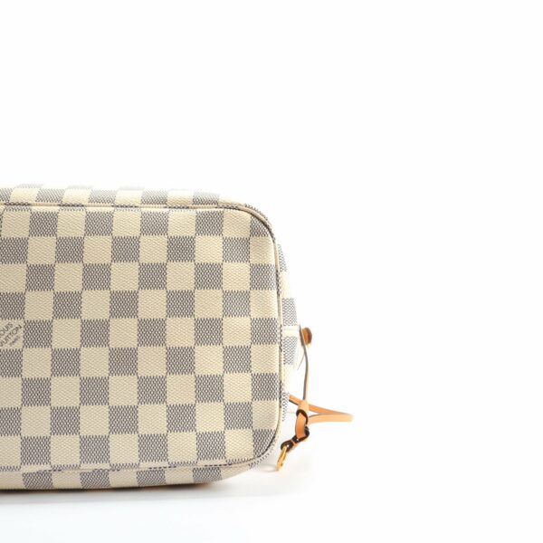 LV Neverfull MM Damier Azur Braided w/Pouch - Image 9