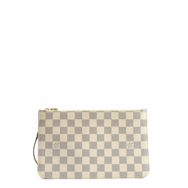 LV Neverfull MM Damier Azur Braided w/Pouch - Image 12