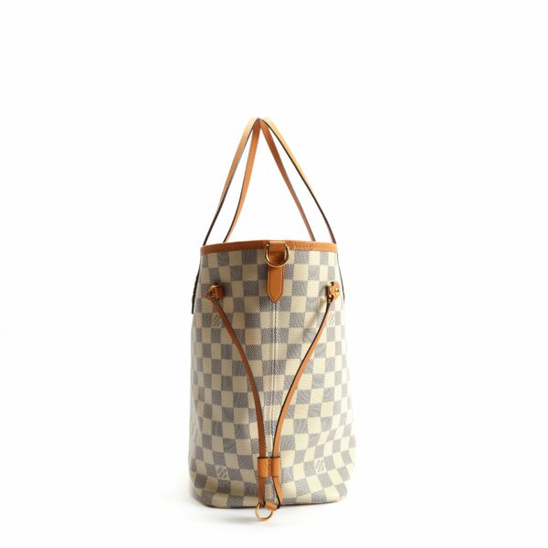 LV Neverfull MM Damier Azur Braided w/Pouch - Image 10