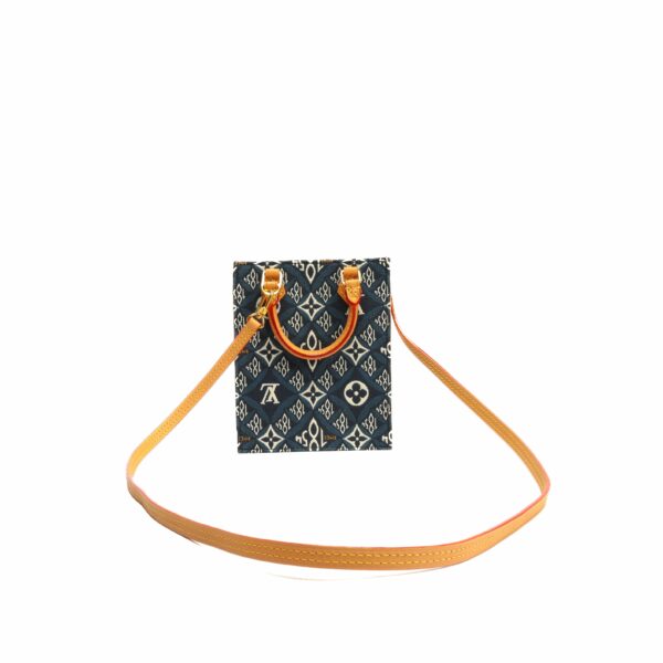 LV Since 1854 Petit Sac Plat Blue Crossbody - Image 2