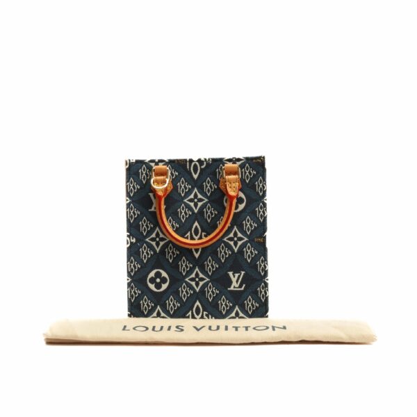 LV Since 1854 Petit Sac Plat Blue Crossbody - Image 4