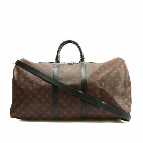 LV Keepall Bandoulière 55 Monogram Macassar - Image 16