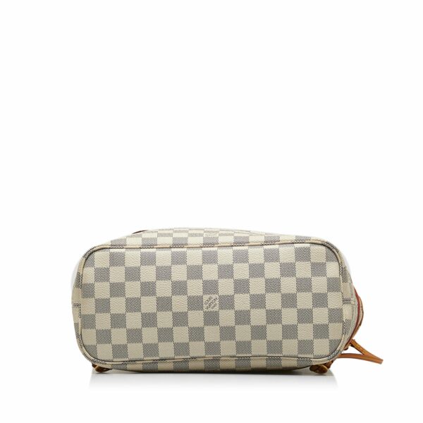 Gray LV Damier Azur Neverfull PM Tote Bag - Image 3