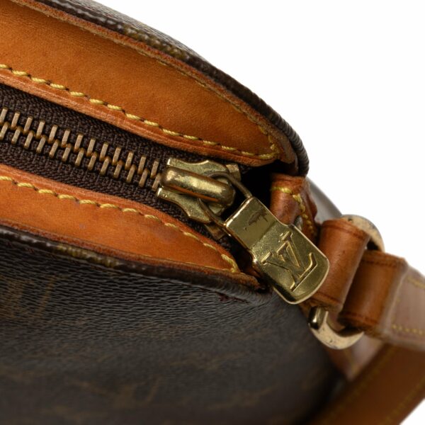 Brown LV Monogram Drouot Crossbody Bag - Image 8