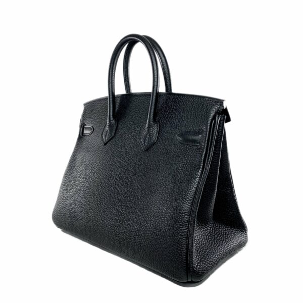 HM Birkin 25 Black Togo Palladium Hardware - Image 4