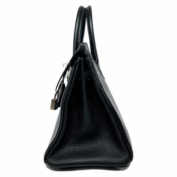 HM Birkin 25 Black Togo Palladium Hardware - Image 6