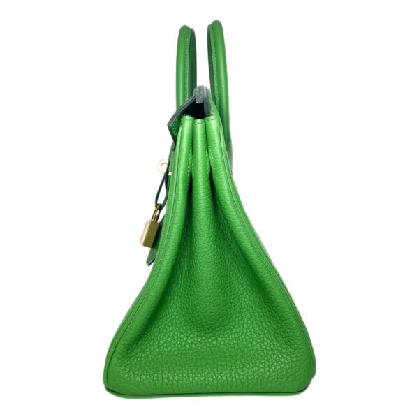 HM Birkin 25 Vert Yucca Togo Gold Hardware - Image 6