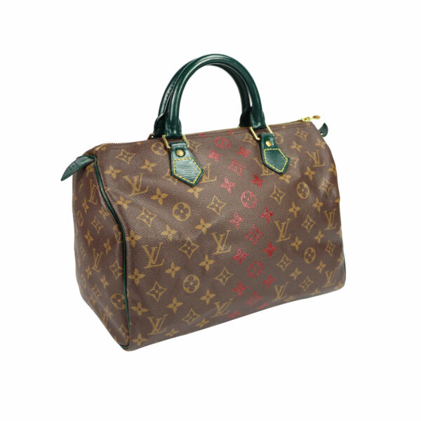 Upcycled LV Speedy 30 Monogram Canvas - Christmas Tree