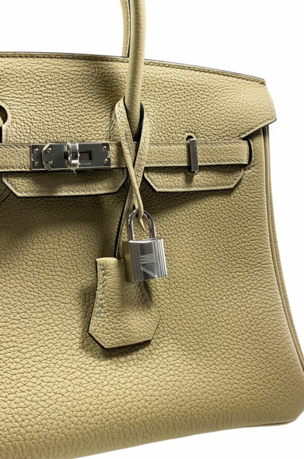 HM Birkin 25 Trench Togo Verso Palladium Hardware - Image 9