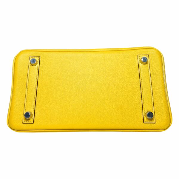 HM Birkin 25 Jaune de Naples Novillo Palladium Hardware - Image 7