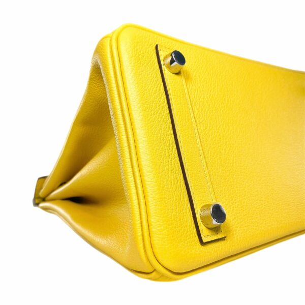 HM Birkin 25 Jaune de Naples Novillo Palladium Hardware - Image 8