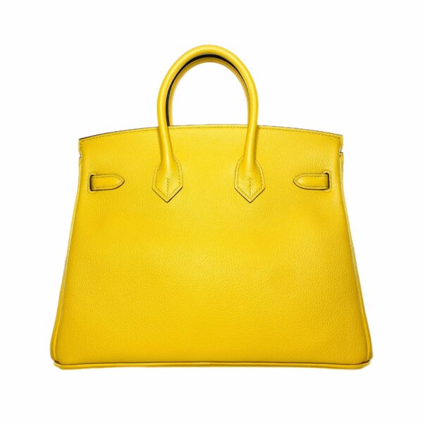 HM Birkin 25 Jaune de Naples Novillo Palladium Hardware - Image 2