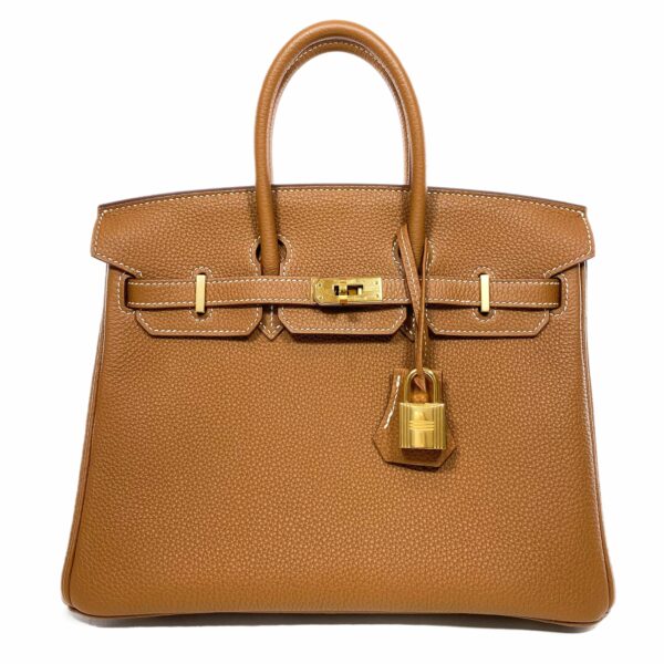 HM Birkin 25 Gold Togo Gold Hardware