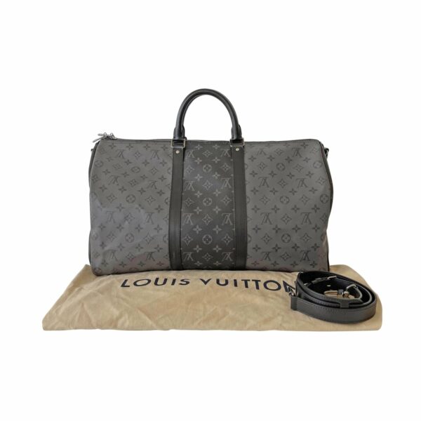 LV Keepall Bandoulière Monogram Eclipse Reverse 50 - Image 14