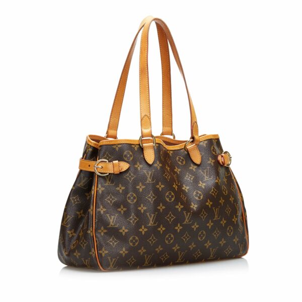 Brown LV Monogram Batignolles Horizontal Tote Bag