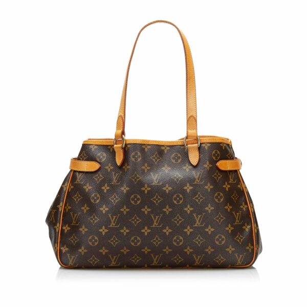 Brown LV Monogram Batignolles Horizontal Tote Bag - Image 2