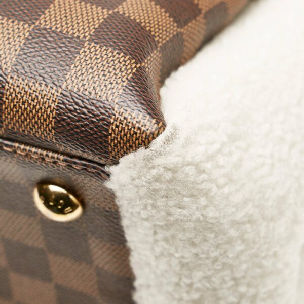 LV Normandy Shearling Damier Ebene Canvas - Image 10