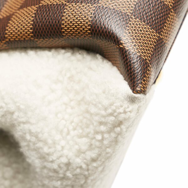 LV Normandy Shearling Damier Ebene Canvas - Image 11