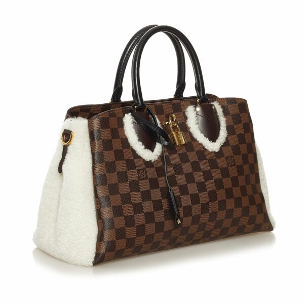 LV Normandy Shearling Damier Ebene Canvas - Image 2