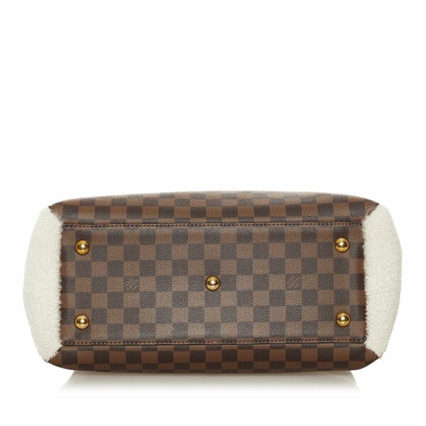 LV Normandy Shearling Damier Ebene Canvas - Image 4