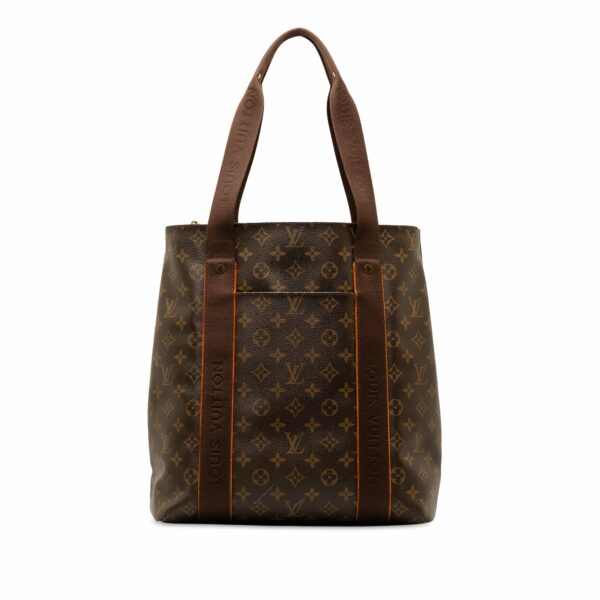 Brown LV Monogram Cabas Beaubourg Tote Bag