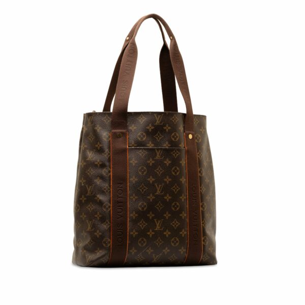 Brown LV Monogram Cabas Beaubourg Tote Bag - Image 2