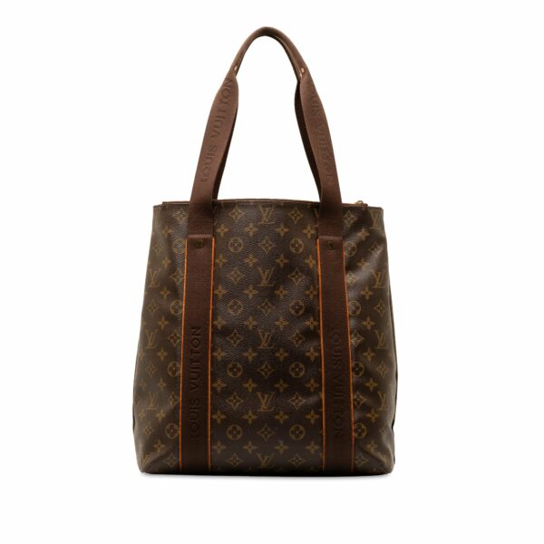 Brown LV Monogram Cabas Beaubourg Tote Bag - Image 3