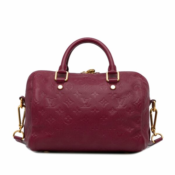 LV Speedy Bandoulière 25 Red Monogram Empreinte - Image 2