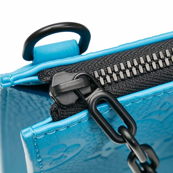 LV Sac Plat Blue Monogram Taurillon - Image 8