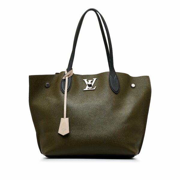 Green LV Lockme Go Tote - Image 12