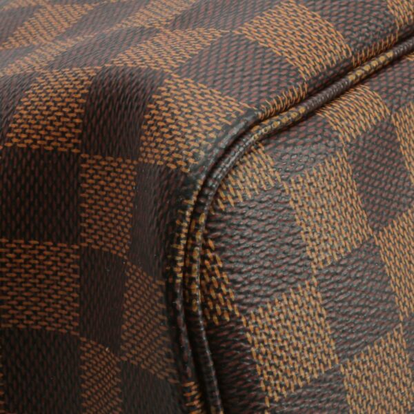 LV Neverfull GM Damier Ebene w/Pouch - Image 11