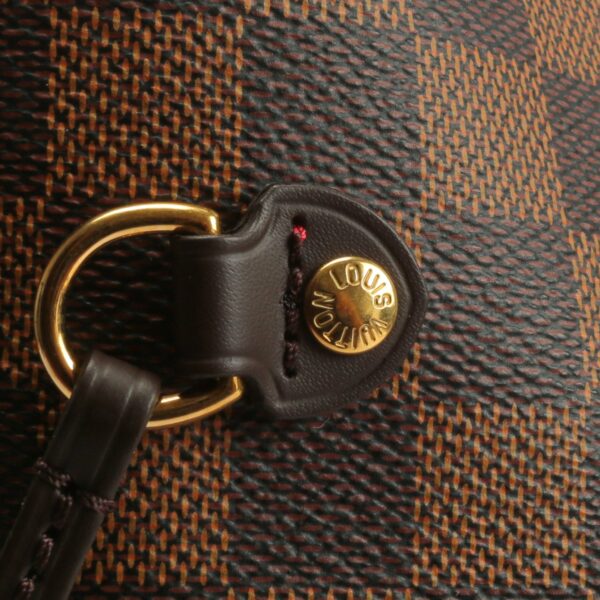 LV Neverfull GM Damier Ebene w/Pouch - Image 14