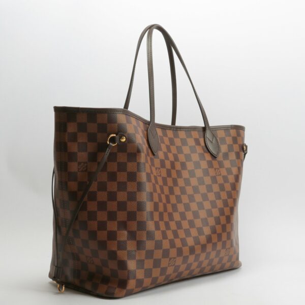 LV Neverfull GM Damier Ebene w/Pouch - Image 4