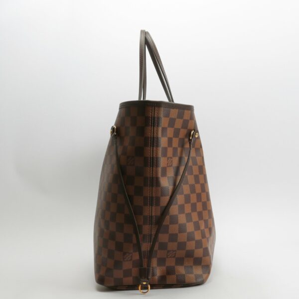 LV Neverfull GM Damier Ebene w/Pouch - Image 5