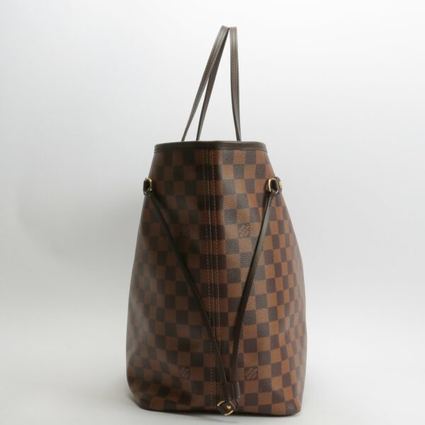 LV Neverfull GM Damier Ebene w/Pouch - Image 7