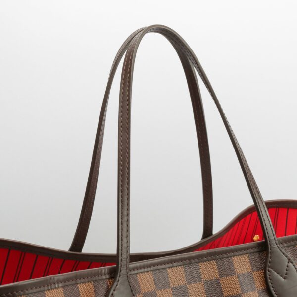 LV Neverfull GM Damier Ebene w/Pouch - Image 8