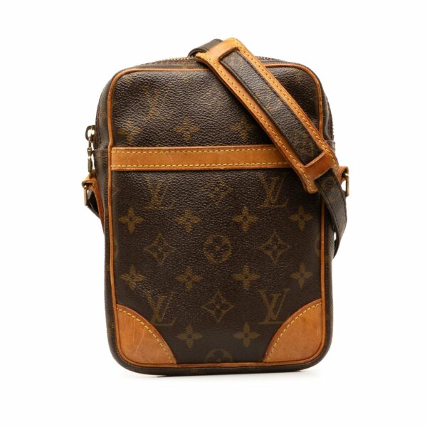 Brown LV Monogram Danube Crossbody Bag