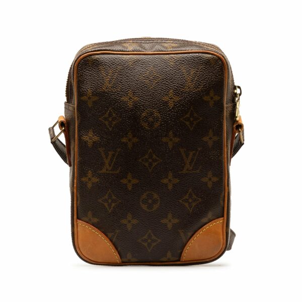 Brown LV Monogram Danube Crossbody Bag - Image 3