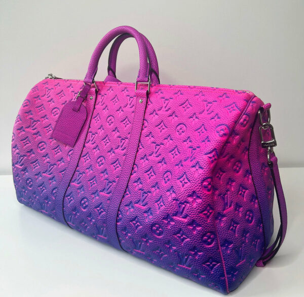 LV Pink Fluorescent Keepall 50 - Image 2